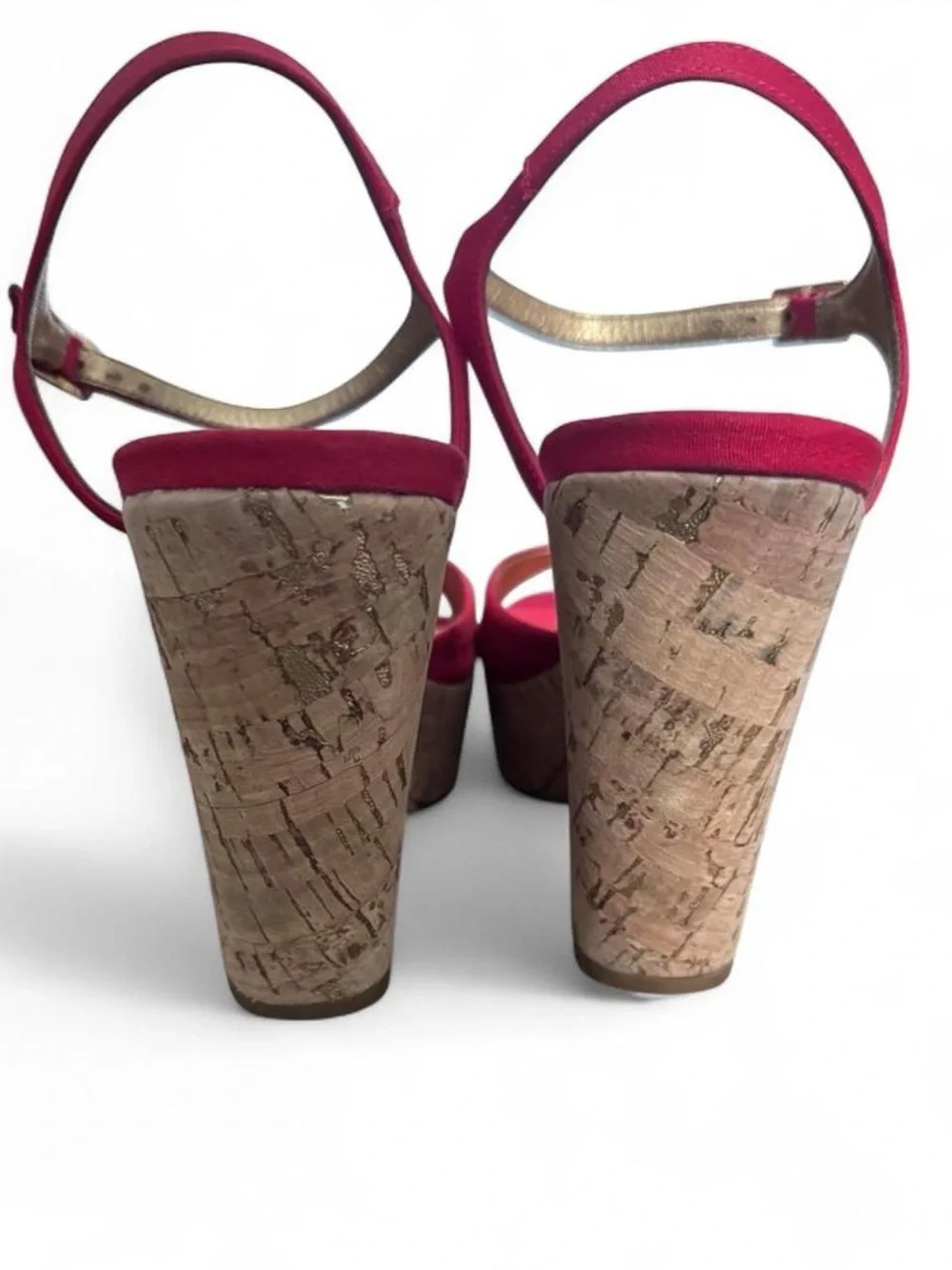 Kate Spade cork wedge platform heels